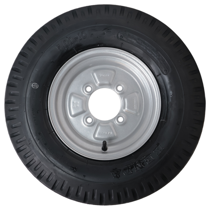 Kenda Komplettrad Anhänger - 5.00-10 - Lochkreis: 4x115 - Tragfähigkeit: 355 kg - Nabendurchmesser: 85 mm - 4PR