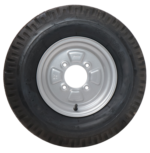 Kenda Komplettrad Anhänger - 5.00-10 - Lochkreis: 4x115 -Tragfähigkeit: 440 kg - Nabendurchmesser: 85 mm - 6PR
