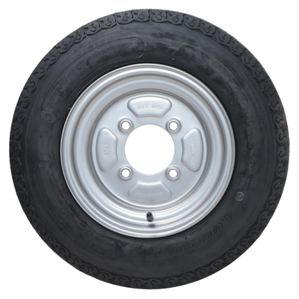 Kings tire Komplettrad Anhänger - 4.00-10 - Lochkreis: 4x115 - Tragfähigkeit: 345 kg - Nabendurchmesser: 85 mm - 6PR