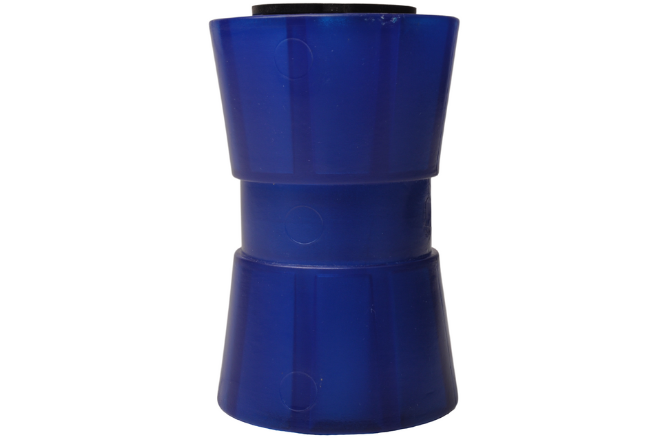 Knott 133x58,5 mm Kielrolle blau 17 mm Nabendurchmesser