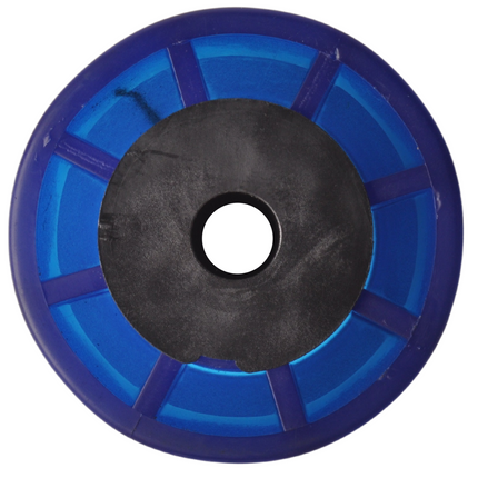 Knott 194x90 mm Kielrolle blau 17 mm Nabendurchmesser