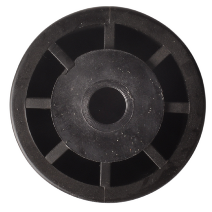 Knott 305x96 mm Kielrolle schwarz 17 mm Nabendurchmesser