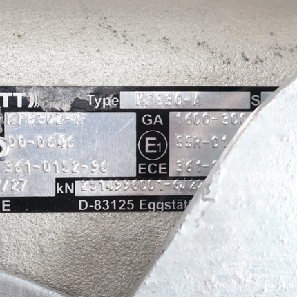 Knott Auflaufbremse für Anhänger KFG30 Typ A (3000 kg) V-Deichsel – ohne Stützradkonsole