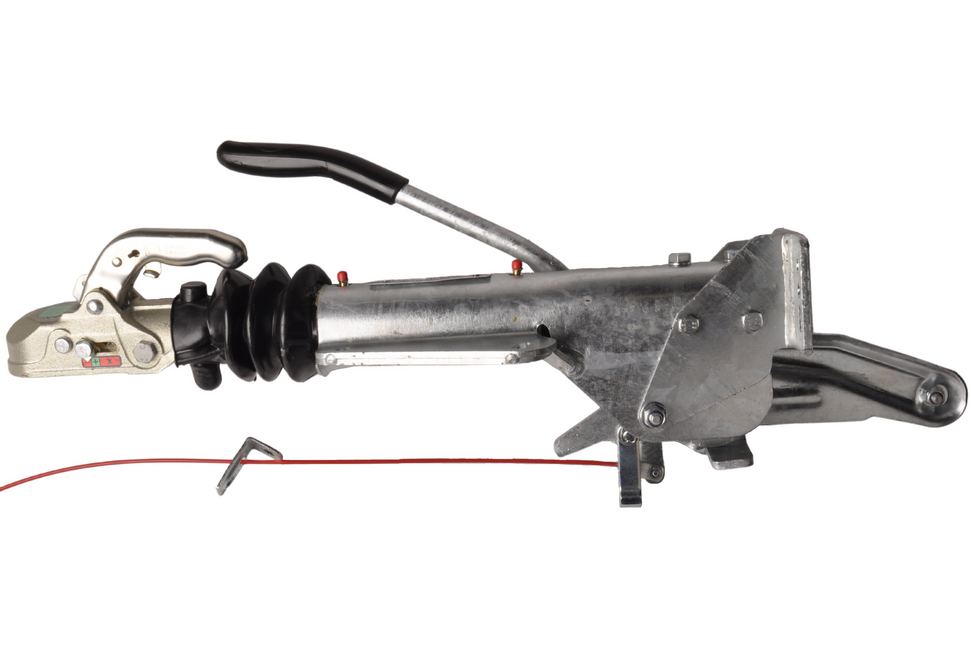 Knott Auflaufeinrichtung für Anhänger KF27 (2700 kg) V-Deichsel Auflaufbremse inkl. Stützradkonsole.