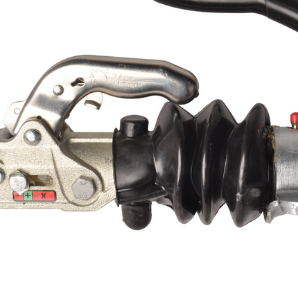 Knott Auflaufeinrichtung für Anhänger KF27 (2700 kg) V-Deichsel Auflaufbremse inkl. Stützradkonsole.