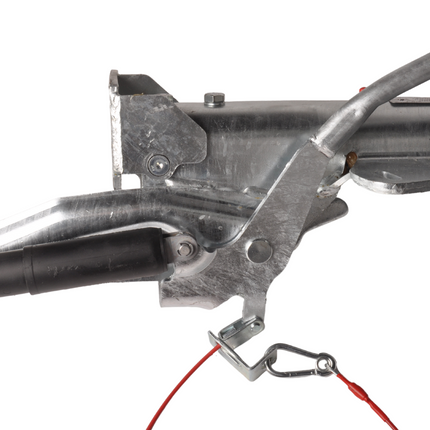 Knott Auflaufeinrichtung für Anhänger KF27 (2700 kg) V-Deichsel Auflaufbremse inkl. Stützradkonsole.