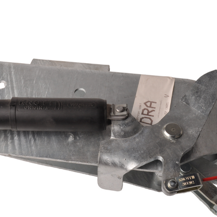 Knott Auflaufeinrichtung für Anhänger KRV20A (2000kg) Deichsel Auflaufbremse Quadrat 100 mm mit Konsole für Stützrad