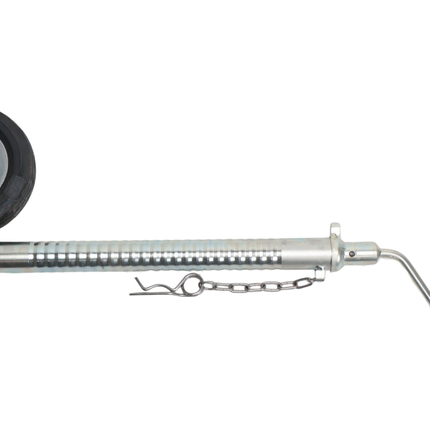 Knott Ifor Williams Stützrad - 48 mm - gerieben - Tragfähigkeit: 200 kg - Stahlfelge