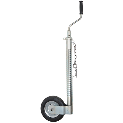 Knott Ifor Williams Stützrad - 48 mm - gerieben - Tragfähigkeit: 200 kg - Stahlfelge