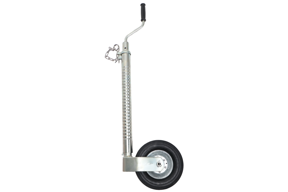 Knott Ifor Williams Stützrad - 48 mm - gerippt - Tragfähigkeit: 250 kg - Stahlfelge