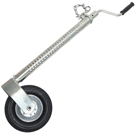 Knott Ifor Williams Stützrad - 48 mm - gerippt - Tragfähigkeit: 250 kg - Stahlfelge