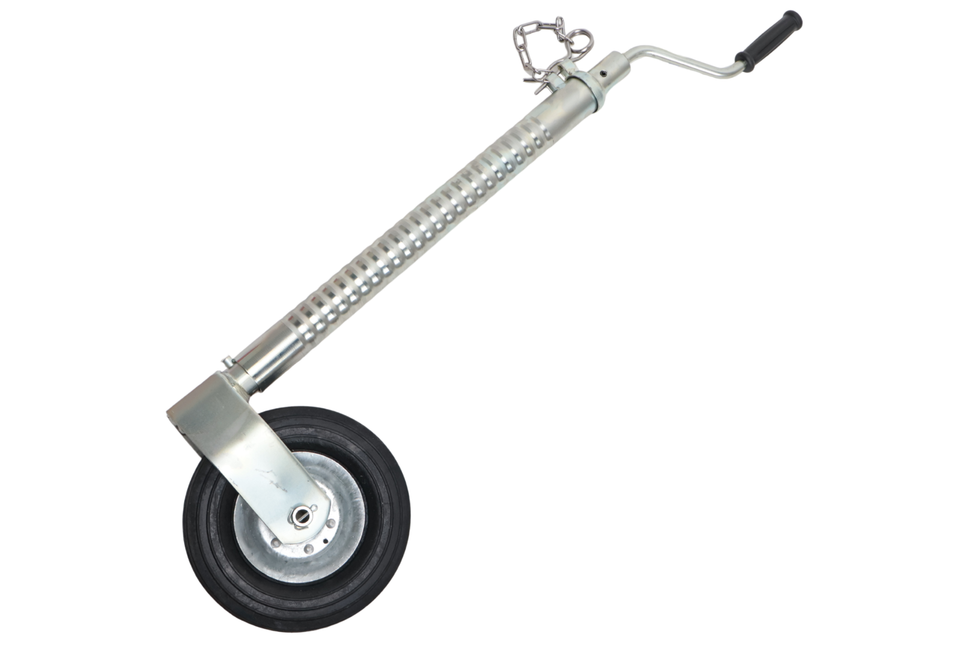 Knott Ifor Williams Stützrad - 48 mm - gerippt - Tragfähigkeit: 250 kg - Stahlfelge