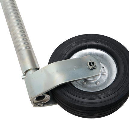 Knott Ifor Williams Stützrad - 48 mm - gerippt - Tragfähigkeit: 250 kg - Stahlfelge