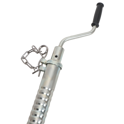 Knott Ifor Williams Stützrad - 48 mm - gerippt - Tragfähigkeit: 250 kg - Stahlfelge