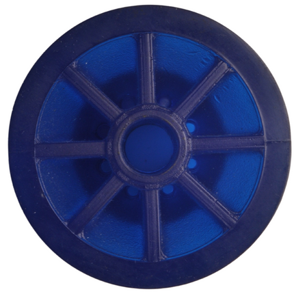 Knott Kielrolle blau - 72x73 mm - Nabendurchmesser 14,5 mm