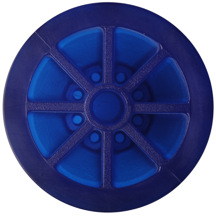 Knott Kielrolle blau - 95x87 mm - Nabendurchmesser 14,5 mm