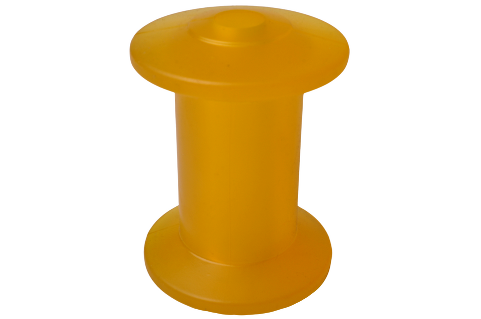 Knott Kielrolle gelb - 98x68,5 mm - Nabendurchmesser 16 mm