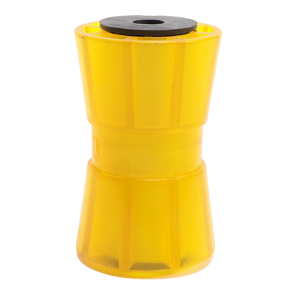 Knott Kielrolle orange/gelb - 133x58,5 mm - Nabendurchmesser 17 mm - Material PU