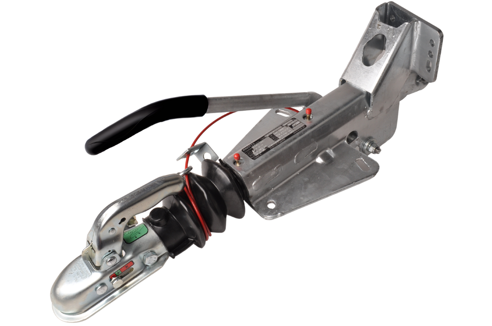 Knott Knott Auflaufeinrichtung für Anhänger - KF13-C mechanisch - maximale Anhängelast: 1300 kg - V-Deichselanschluss - inkl. Stützrad-Konsole