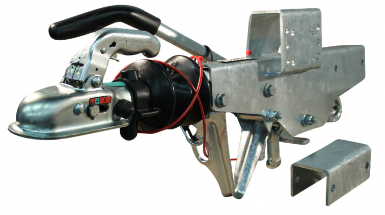 Knott Knott Auflaufeinrichtung für Anhänger - KRV13-C GF - maximale Anhängelast: 1400 kg -  Vierkantrohr anschluss: 60& 70 mm - inkl. Stützrad-Konsole