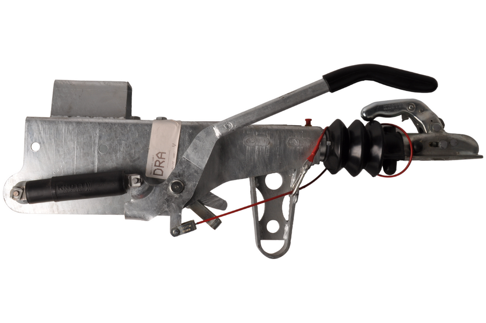 Knott Knott Auflaufeinrichtung für Anhänger - KRV20A - maximale Anhängelast: 2000kg - Vierkantrohr anschluss: 100 mm - inkl. Stützrad-Konsole