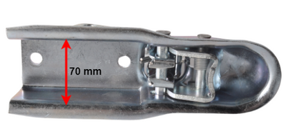 Knott Knott K7,5M - Rohr 70 mm - 750 kg - ungebremste Kugelkupplung