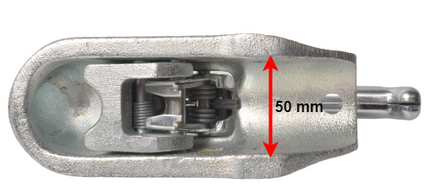 Knott Knott KF27 DIN-Öse - Zugöse - rund 50 mm - 3500 kg - für gebremste Anhänger