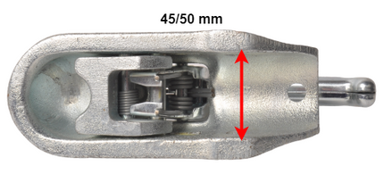 Knott Knott KF35B - rund 45/50 mm - 3500 kg - gebremste Kugelkupplung