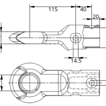 Knott Knott KFG30 – DIN-Öse/Zugöse – rund 50 mm – 3000 kg