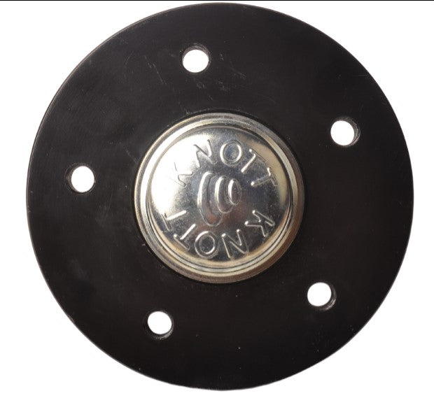 Knott Nabe mit Nabenkappe, Flanschmutter und Kompaktlager - 112x5