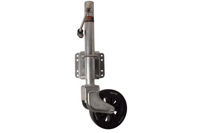 Knott Schwenkbares Stützrad - 60 mm - Tragfähigkeit: 150 kg - Seitenkurbel