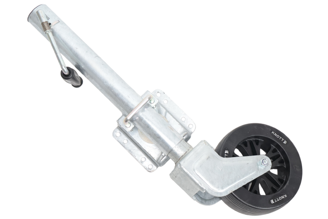 Knott Schwenkbares Stützrad - 60 mm - Tragfähigkeit: 550 kg - seitliche Kurbel