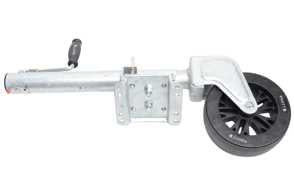 Knott Schwenkbares Stützrad - 60 mm - Tragfähigkeit: 550 kg - seitliche Kurbel