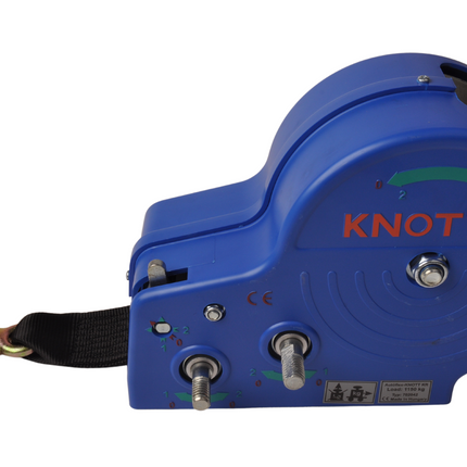Knott Ungebremste Handwinde - 1150/575 kg - inklusive Windengurt und Lasthaken - 2 Geschwindigkeiten