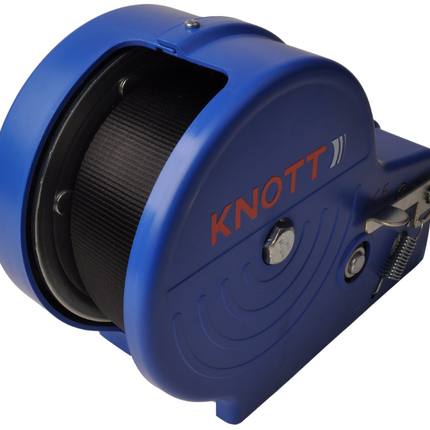 Knott Ungebremste Handwinde - 1150/575 kg - inklusive Windengurt und Lasthaken - 2 Geschwindigkeiten