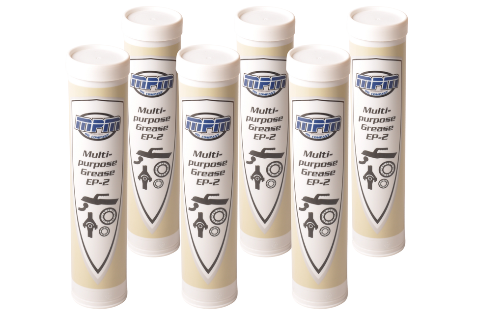 MPM Set von 6 EP2-Fettkartuschen – 400 Gramm – universell – MPM