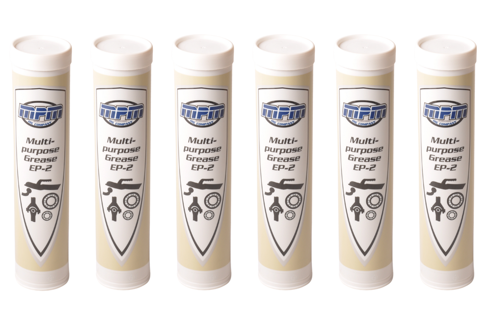 MPM Set von 6 EP2-Fettkartuschen – 400 Gramm – universell – MPM
