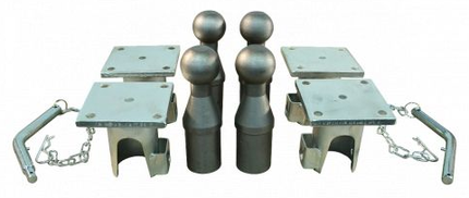 Novio Scharnier-Set für Kipper 3-seitig 3500kg 10-teilig