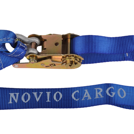 Novio Spanngurt für Autotransport - 200x5 cm - Bruchlast 5000 kg - Y-Modell