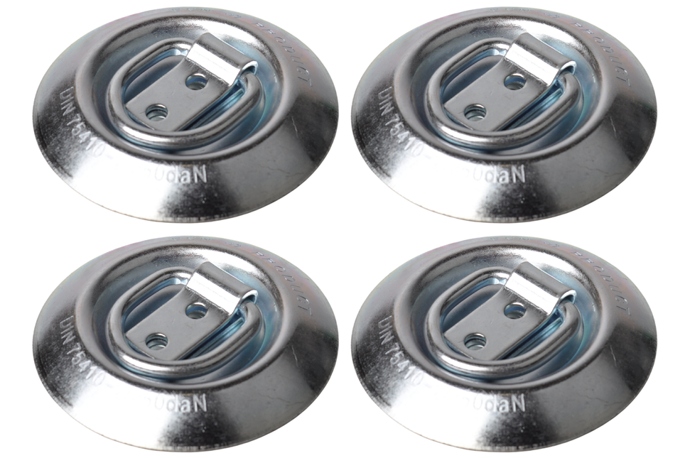 Novio Versenkter Bodenring rund - maximale Belastung 250 daN - Set von 4 Stück