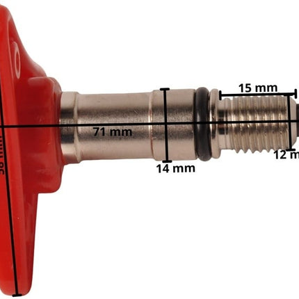 OMFB Roter Drehknopf für Handpumpe PMS12-25-45