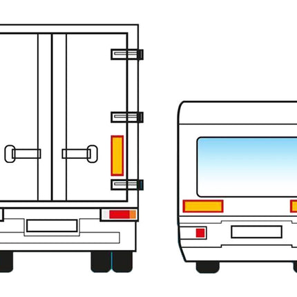 ProPlus 2 Stück Markierungsaufkleber - 56x20 cm - extrem haltbar