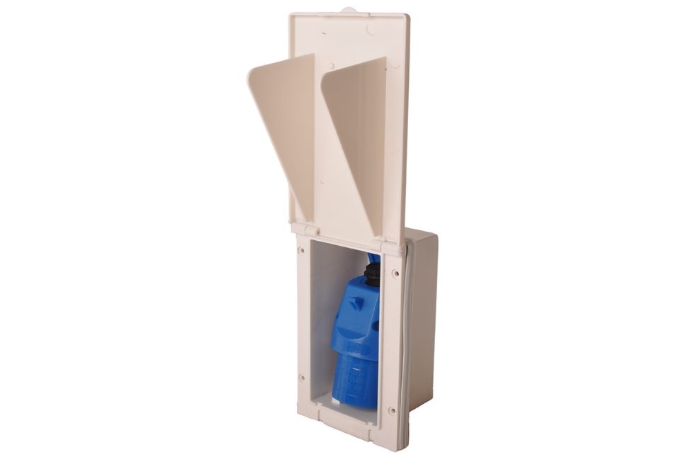 ProPlus CEE-Stecker - rechteckig - 160x100 mm - weiß