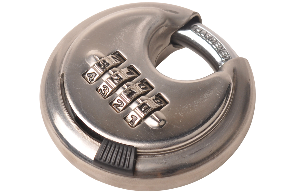 ProPlus Diskusschloss (70mm) mit Zahlenkombination.