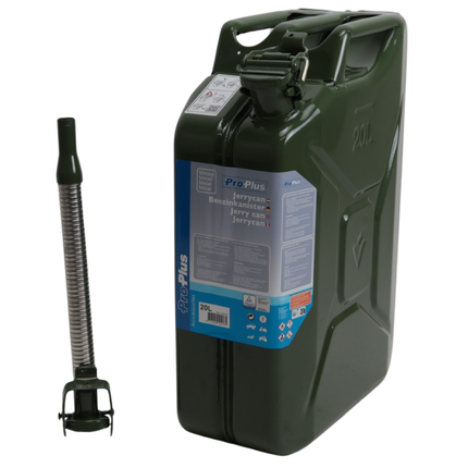 ProPlus Metallkanister - 20 Liter - ideal für die Lagerung von Kraftstoff auf z.B. Booten