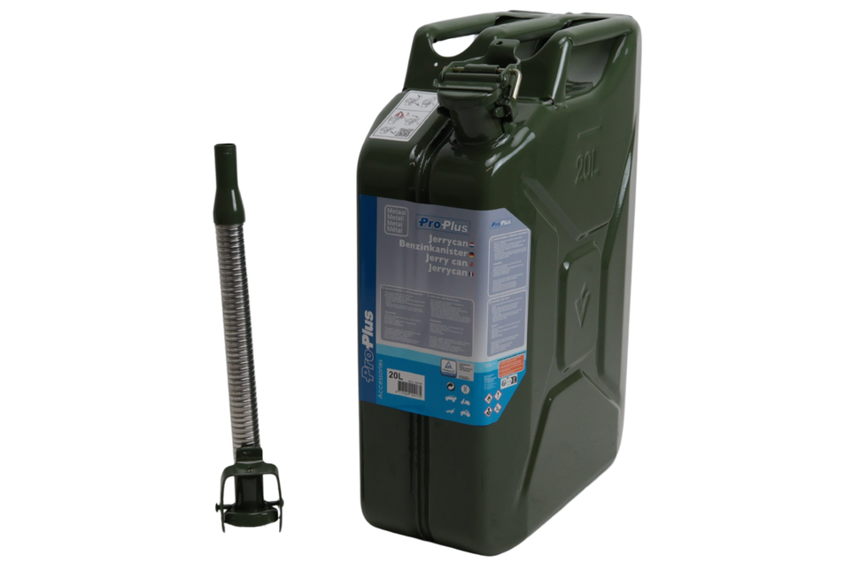 ProPlus Metallkanister - 20 Liter - ideal für die Lagerung von Kraftstoff auf z.B. Booten