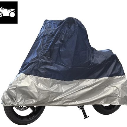 ProPlus ProPlus Motorrad-/Rollerabdeckung XL - 246x104x127 cm - PEVA - blau/silber - PREMIUM