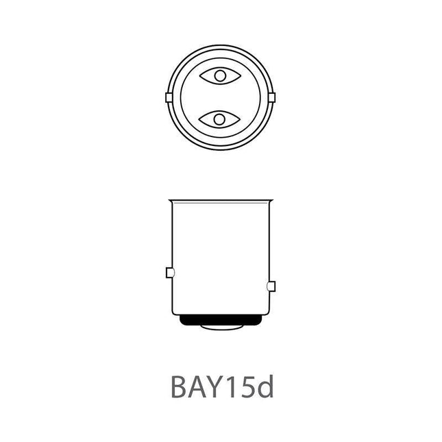 ProPlus Satz mit 2 Glühbirnen, Glühbirne Bajonettsockel 15D 12V 21/5 W ( Rücklicht-/Bremslicht Kombination)