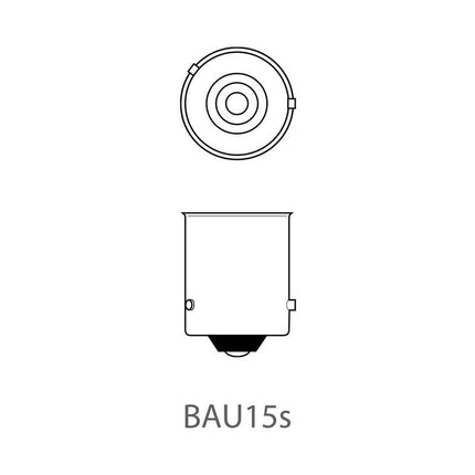 ProPlus Satz mit 2 Glühbirnen Orange , Bajonett Sockel 12V 21/W ( Orange Blinker) - 5 Stunden Anschluss