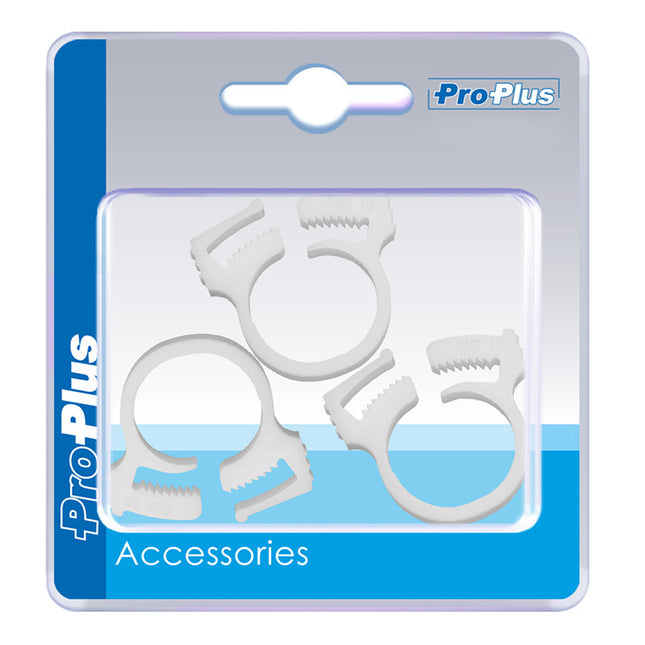 ProPlus Schlauchschellen weiß - 14-17 mm - 3 Stück - in Blisterpackung